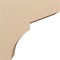 Ekena Millwork 11"W x 22"D x 22"H Classic Monterey Rough Cedar Woodgrain TimberThane Corbel, Primed Tan CORUR11X22X22MONRCPR - alternate 4